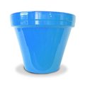 Ceramo Ceramo 202246 6.5 x 5.5 in. Powder Coated Ceramic Standard Flower Pot; Robins Egg Blue - Pack of 10 202246